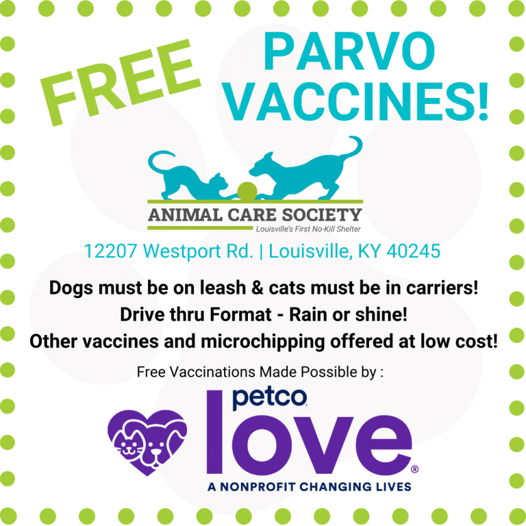 Free Vaccinations! Animal Care Society